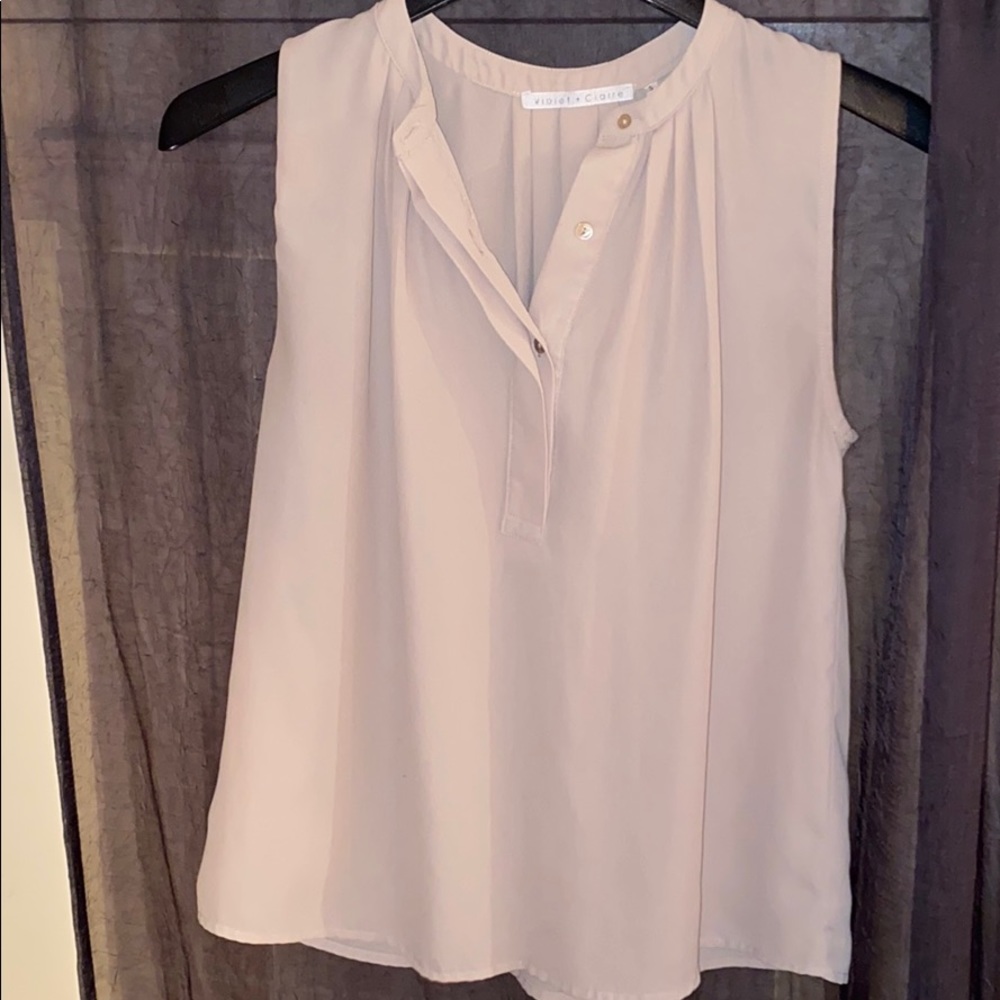 Chiffon tan blouse